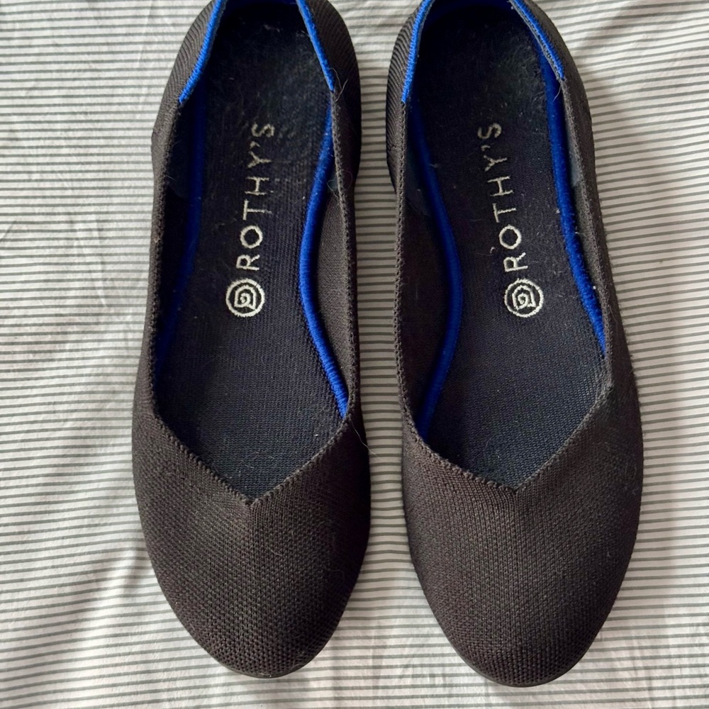 Rothy's Black Ballet Flats 10 - Picture 2 of 9